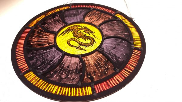 Celtic Fire - hand painted hanging panel - Image 3