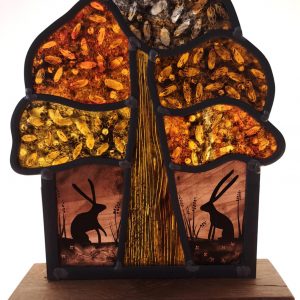 Timber mounted tree panel - Our Favourite Place