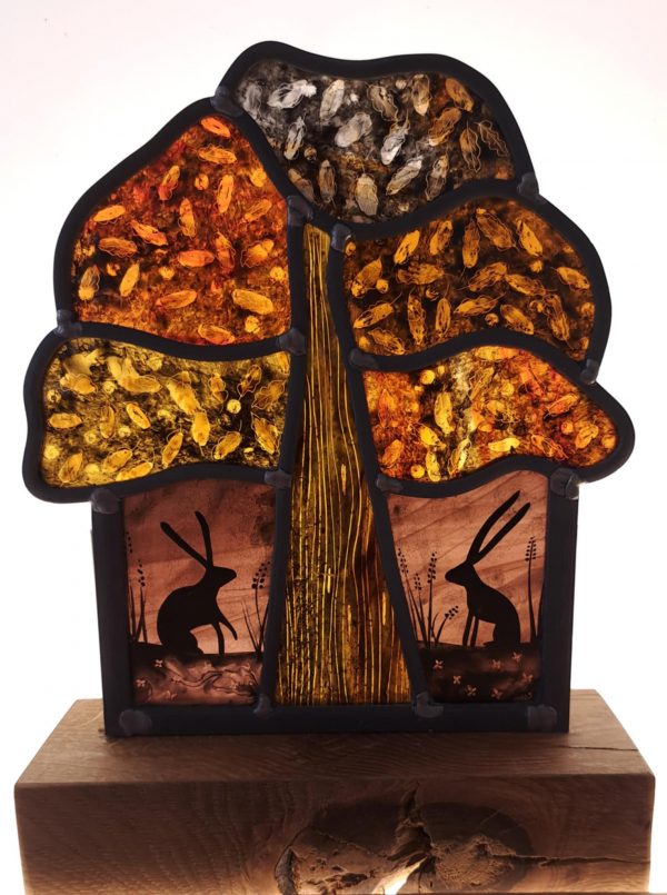 Timber mounted tree panel - Our Favourite Place
