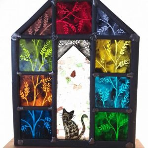 Cariad Glass Greenhouses - Kitty Keeps Watch