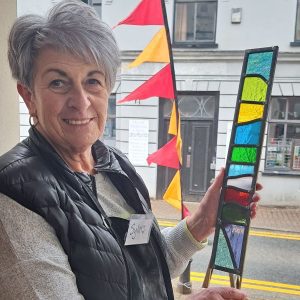 Garden feature stained glass