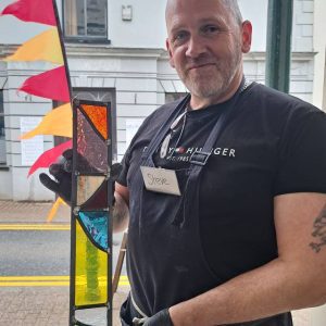 Stained Glass Garden Panel